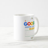 私はGoogleを必要としない私の夫は全てを知っている コーヒーマグカップ (正面右)