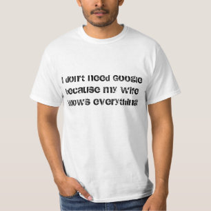 私はGoogleを必要としません Tシャツ