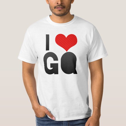 私はGQを愛します Tシャツ (正面)