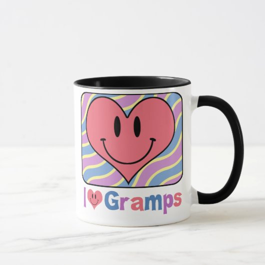 私はGrampsを愛します マグカップ (右)