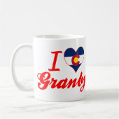 私はGranby、コロラド州を愛します コーヒーマグカップ (左)