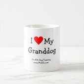 私はGranddogの私のマグを愛します コーヒーマグカップ (中央)