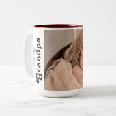 私はGrandpaあなたを愛するベビー ツートーンマグカップ (正面左)