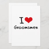 私はgroomsmenが大好き 招待状 (正面/裏面)