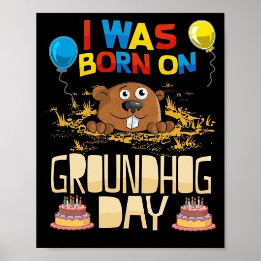 私はGroundhogの生まれ日に行った – Groundhogの誕生日 ポスター (正面)