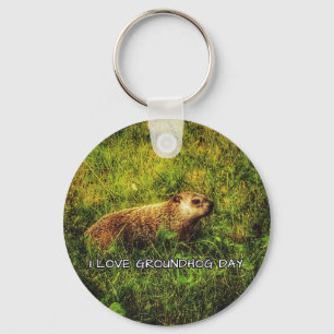 私はGroundhog Dayキーチェーンが大好き キーホルダー