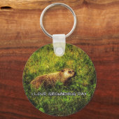 私はGroundhog Dayキーチェーンが大好き キーホルダー (正面)