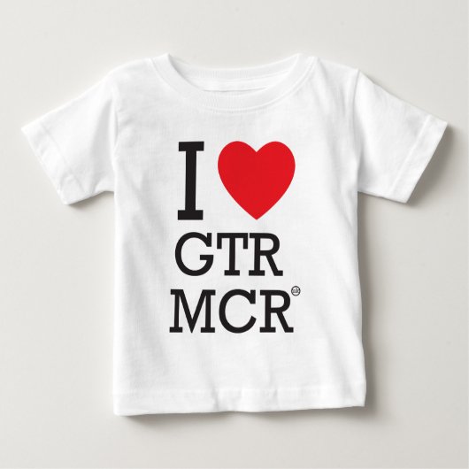 私はGTR MCRを愛します ベビーTシャツ (正面)