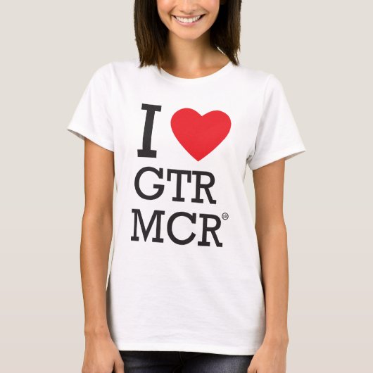 私はGTR MCRを愛します Tシャツ (正面)