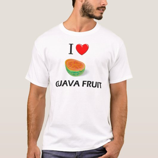 私はGuavaフルーツを愛します Tシャツ (正面)
