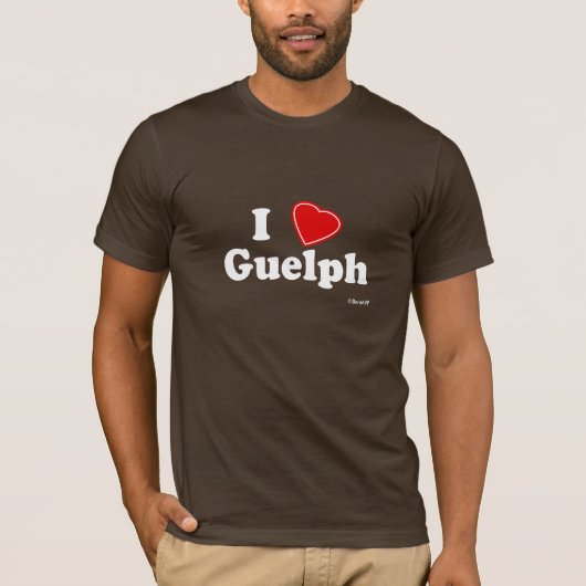 私はGuelphを愛します Tシャツ (正面)