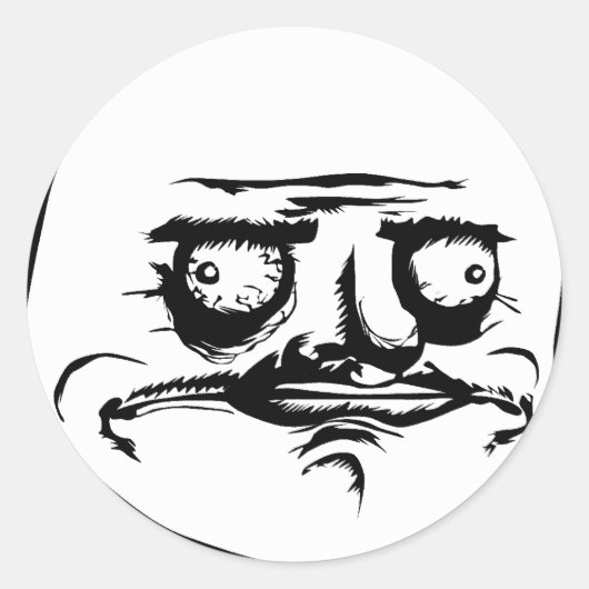 私はGustaミームに直面します ラウンドシール (正面)