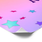 私はGymnastである – 女の子と紫のジムのマットにレオタード ポスター (コーナー)