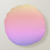 私はGymnastである – 女の子と紫のジムのマットにレオタード ラウンドクッション (裏面)