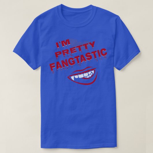 私はHかわいらしのための牙バンパイアの歯の衣装 Tシャツ (デザイン正面)