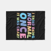 私はHになったら普通にしてみた熱狂する笑わされる フリースブランケット (正面(横))