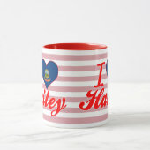 私はHailey、アイダホを愛します マグカップ (中央)