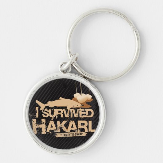 私はHákarl Keychainを生き延びました キーホルダー (正面)
