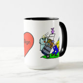 私はHamfestsのマグをカスタマイズそれを愛します! マグカップ (正面右)