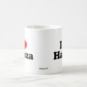 私はHamzaを愛します コーヒーマグカップ (中央)