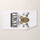 私はHanded Fencer Southpaw離れフェンシングおもしろいだ ハンドタオル (ハンドタオル)