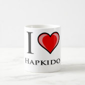 私はHapkidoを愛します コーヒーマグカップ (中央)