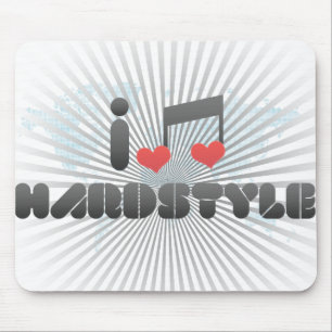 私はHardstyleを愛します マウスパッド