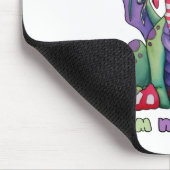 私はHazの妖精NOM NOM NOMのかわいいベビーのドラゴンできます マウスパッド (コーナー)