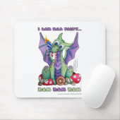 私はHazの妖精NOM NOM NOMのかわいいベビーのドラゴンできます マウスパッド (マウス)