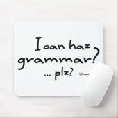 私はHaz文法できますか。 マウスパッド (マウス)