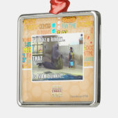 私はhaz u知っています メタルオーナメント (左)