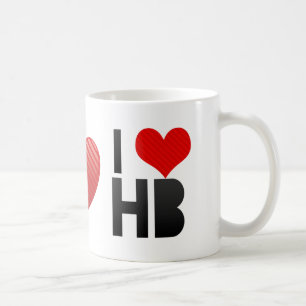 私はHBを愛します コーヒーマグカップ