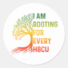 私はHBCUごとに応援している ラウンドシール