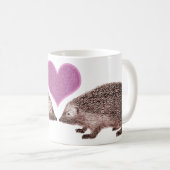 私はHedgies -マグの2匹のハリネズミ--を愛します コーヒーマグカップ (正面右)