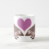 私はHedgies -マグの2匹のハリネズミ--を愛します コーヒーマグカップ (中央)