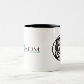 私はHegelのマグを愛します ツートーンマグカップ (中央)