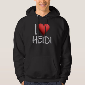 私はHeidiの名前パーソナライズされた女の女性の友人H パーカ