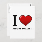 私はHIGH POINT, NC - NORTH CAROLINA ポストカード (正面/裏面)