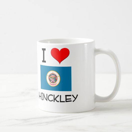 私はHinckleyミネソタを愛します コーヒーマグカップ (右)