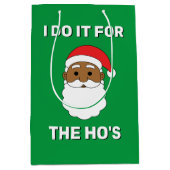 私はHoのアフリカ系アメリカ人サンタ・グリーンのためにやっている ミディアムペーパーバッグ (正面)