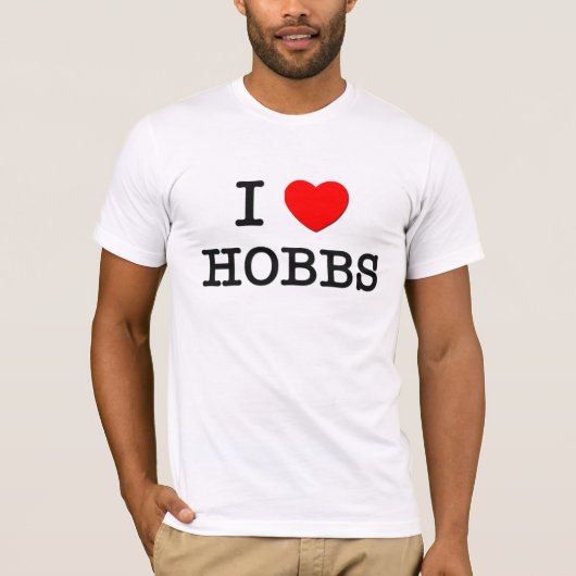 私はHobbsを愛します Tシャツ (正面)
