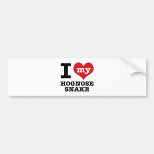 私はHognoseヘビを愛します バンパーステッカー
