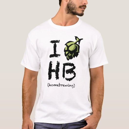私はHomebrewingを愛します Tシャツ (正面)