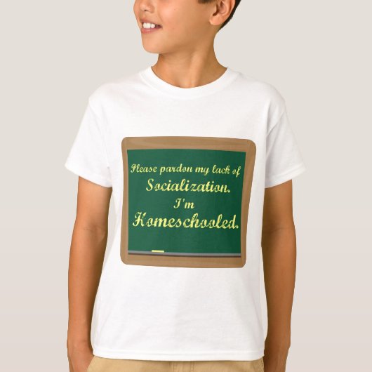 私はhomeschooled.です tシャツ (正面)