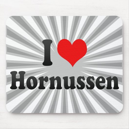 私はHornussenを愛します マウスパッド (正面)