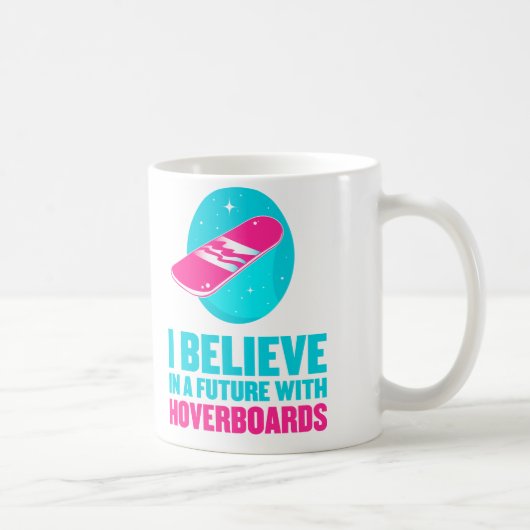私はhoverboardsの未来に信じます コーヒーマグカップ (右)