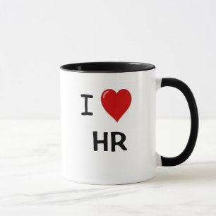 私はHR - IのハートHRのユーモアのマグ--を愛します マグカップ