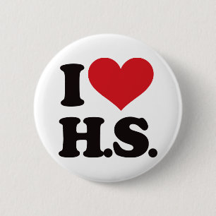 私はHS (高等学校)を愛します! 缶バッジ