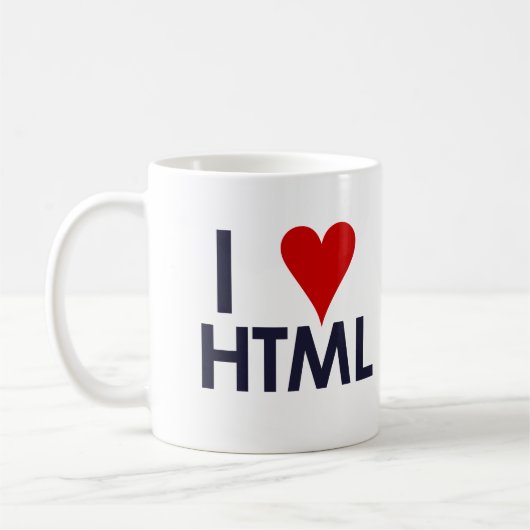 私はHTML - sitepoint.com --を愛します コーヒーマグカップ (左)