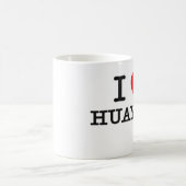 私はHuaynosを愛します コーヒーマグカップ (中央)